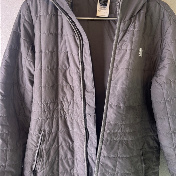 Used The North Face Charcoal Quilted women’s medium light weight Parka - Picture 5 of 5
